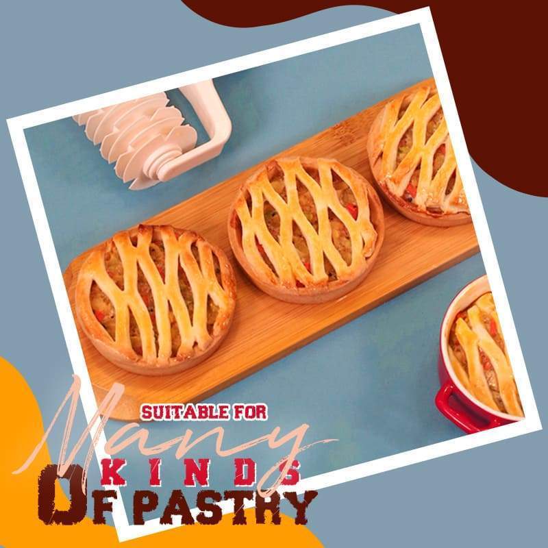 1PC Pastry Lattice Roller Cutter Plastic Dough Cookie Pie Pizza Wheel Cutter Baking Tool Kitchen Accessories