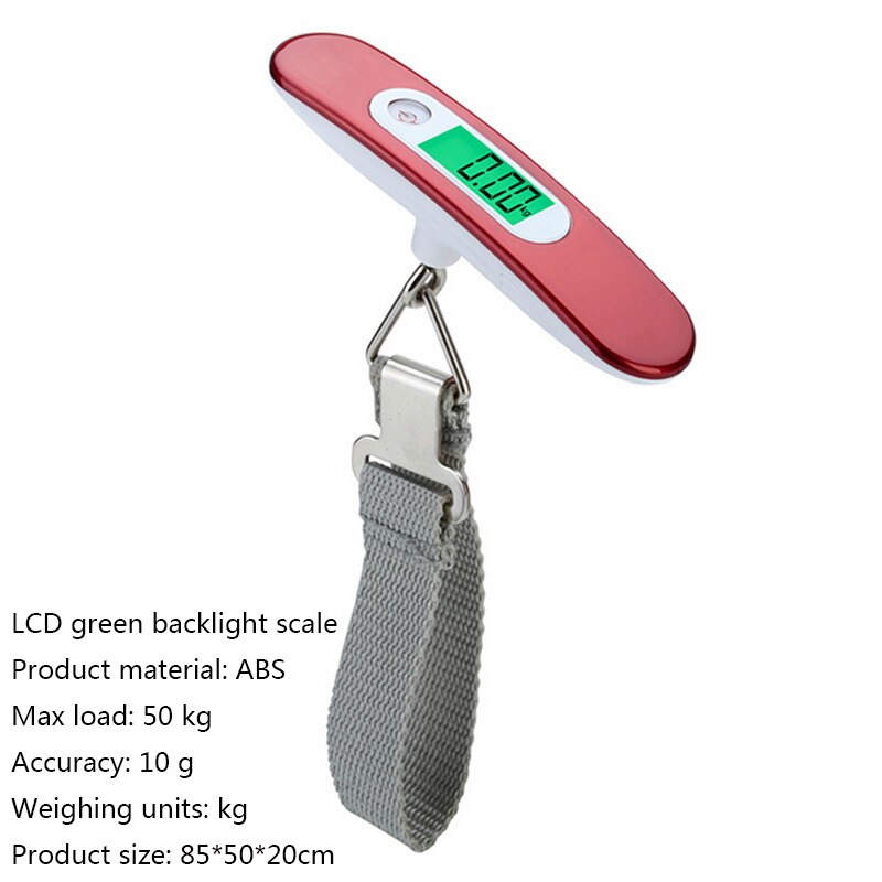 40kg/100g LCD Digital Electronic Scale Luggage Scale Portable Travel Suitcase Bag Hanging Scale Weight Balance Handheld