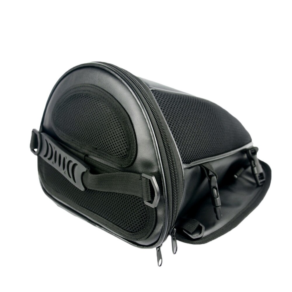 Brand Waterproof Motorcycle Tail Bag Multifunction Motorcycle Rear Seat Bag Small Capacity Motorcycle Rider Backpack Leathe