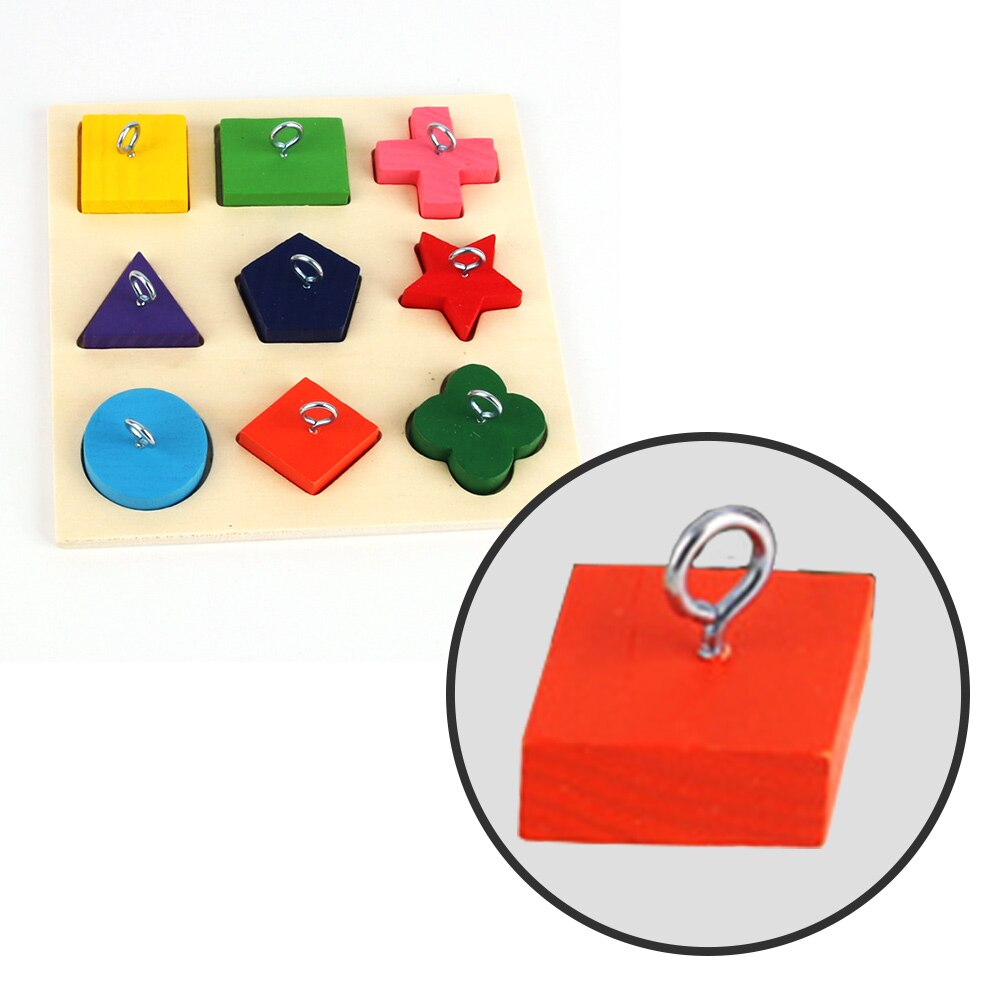 Nuevos juguetes de madera para loros, puzles coloridos, juegos apilables de aves, juegos intelectuales, LBShipping