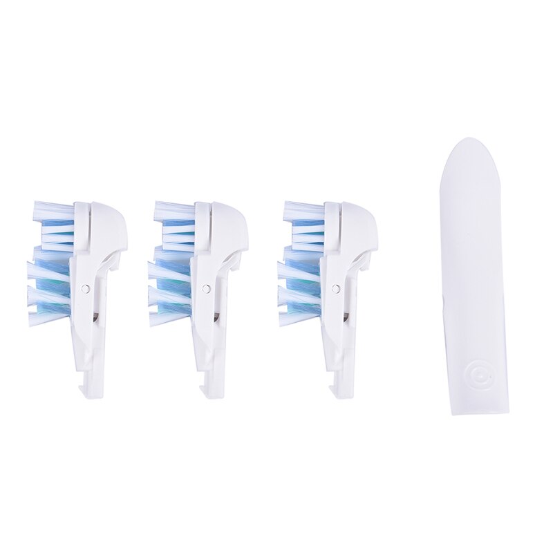 4 stuks opzetborstels voor oral-b cross action power dual clean vervangende borstel