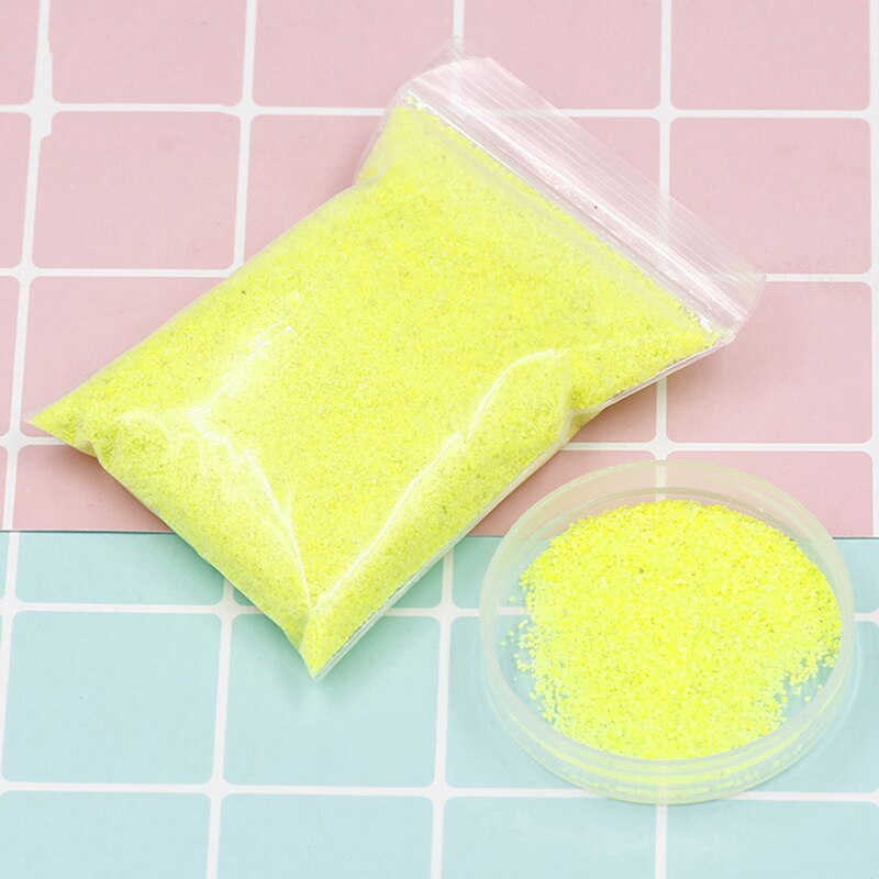 100G Kid Diy Magie Niet Nat Zand Speelgoed Voor Kinderen Grappige Molding Non Nat Zand Speelgoed Slime Molding Non nat Zand Art Speelgoed: YELOW