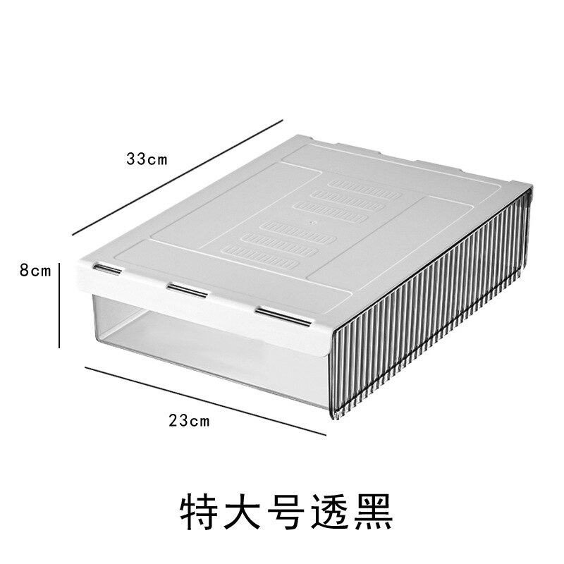 Caja de almacenamiento para debajo del escritorio, cajón Invisible, tipo pasta inferior, acabado, , para dormitorio: E