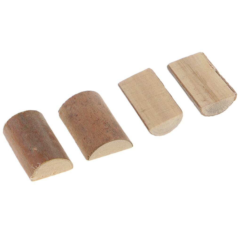 50x Half Cut Wood Log Slices Blocks for DIY Crafts Wedding Party Decoration