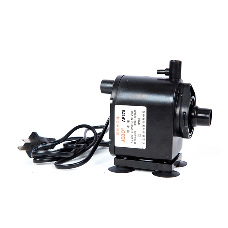 Jebo  r375m akvarium fisketank filtreringssystem nedsenkbart vannfilter 1000l/ tidtaker