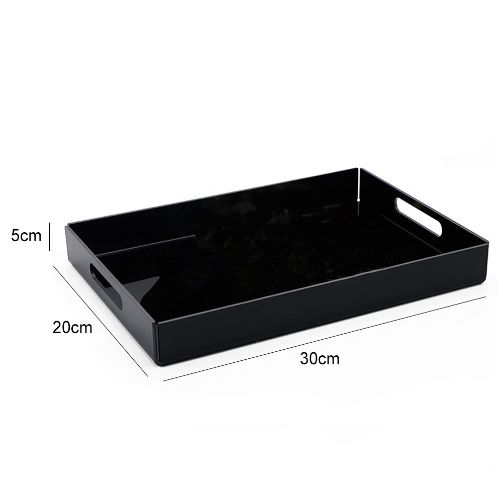 Bandeja para servir de acrílico, alimentos de cocina para el hogar, aperitivos de café, soporte para bebidas y postres