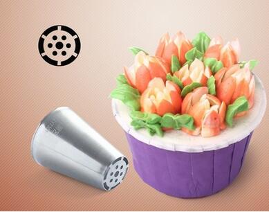 Russian Tulip Stainless Steel Icing Piping Nozzles Pastry Decorating Tip Fondant Cake Cupcake Decorator 11 Patterns: 11