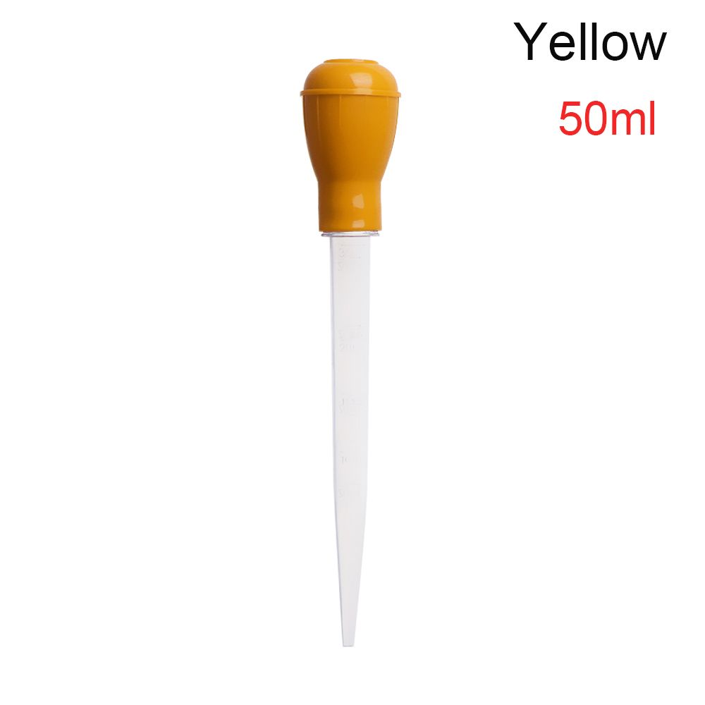 30/50Ml Pipet Druppelaar Aquarium Sifon Pomp Water Changer Aquarium Cleaning Afval Remover Water Wisselaar Draagbare Bbq levert: yellow / 50ML