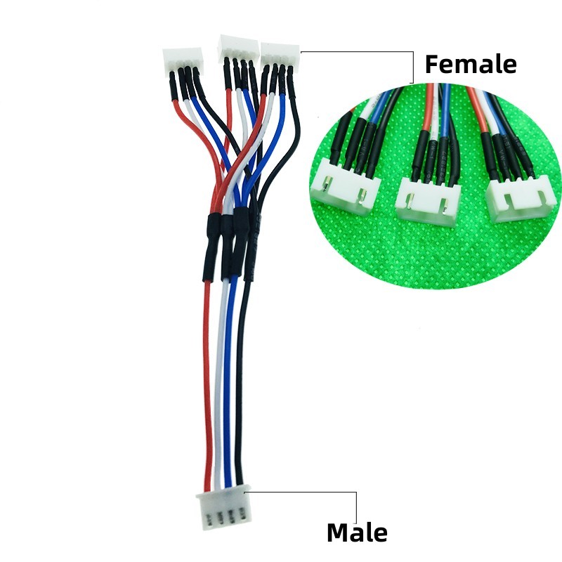 3 In 1 Plug Adapter 7.4V 11.1V 2S 3S Lipo Batterij Opladen Parallelle Lijn Kabel voor B3 Balanslader RC Model Boot Auto Vliegtuig: WHITE