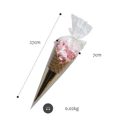 SWEETGO Künstliche marlin Bohne Eis Kegel Ornament emulieren lebensmittel Nachtisch modell aus Tonne schaufenster fotografie werkzeuge profis: Rosa