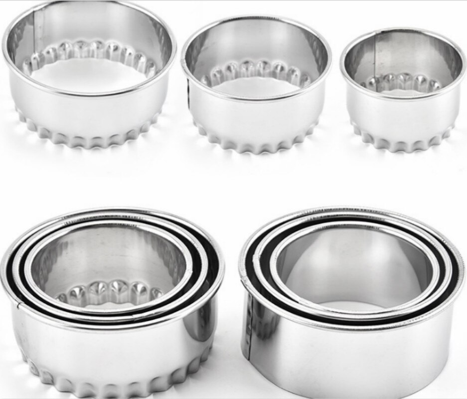 3Pcs Simple And Easy To Use Stainless Steel Mold Dumpling Making Tool Pressing dumpling Wrapper And Cutting Dumpling Wrapper