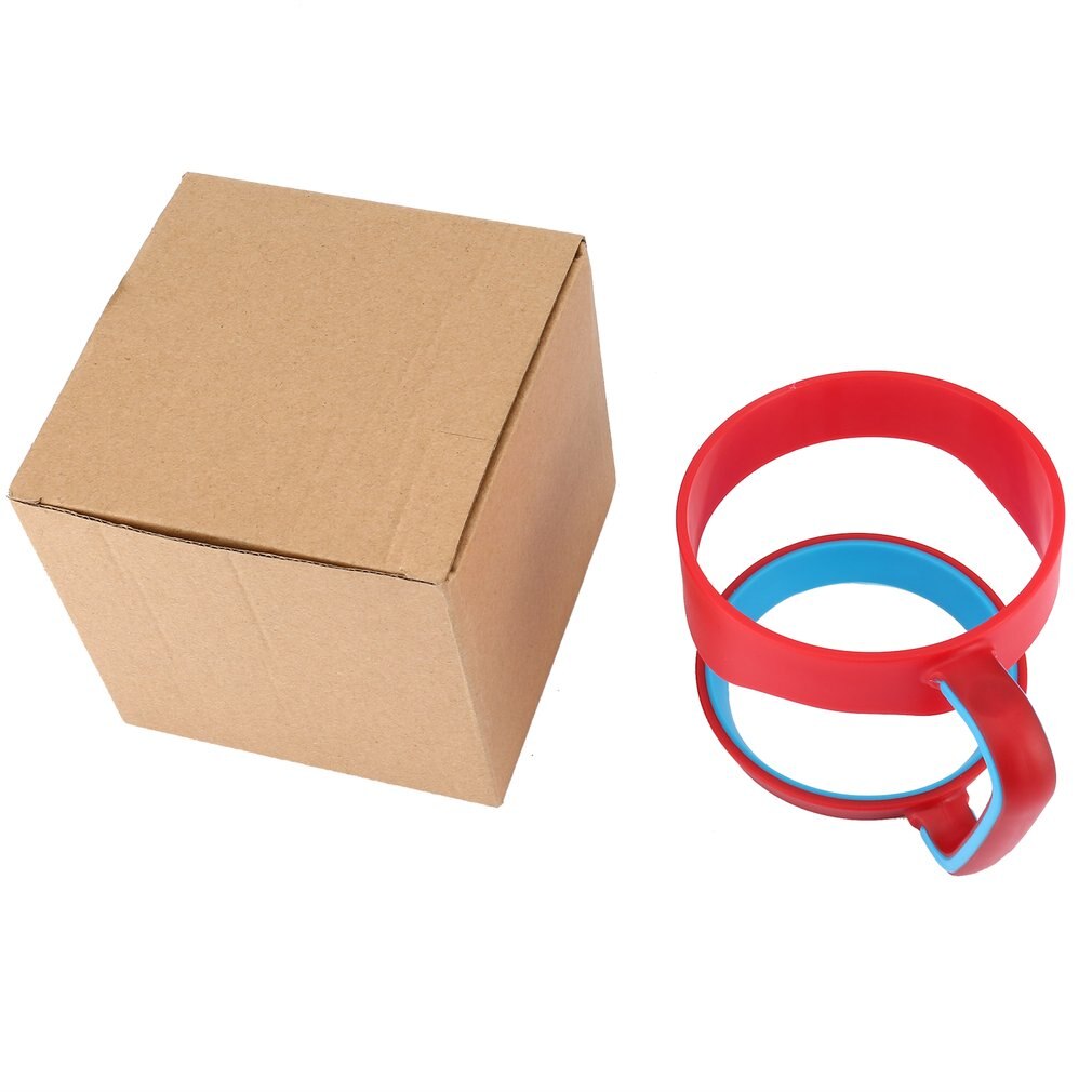 Poignée de tasses en plastique de support de main rouge + bleu pour la poignée de gobelet de Rambler de 30 Oz pour des tasses de tasse de 30 onces deux anneaux