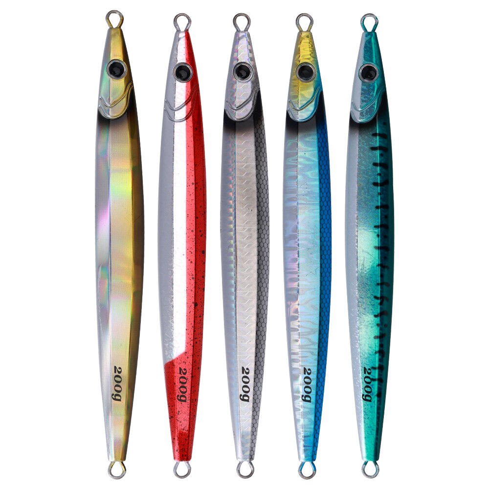 JIGGINGPRO 100g 130g 160g 200g Metal Jig Jigging Lure Isca Artificial Sea Fishing Jigs Tuna Kingfish Amberjack