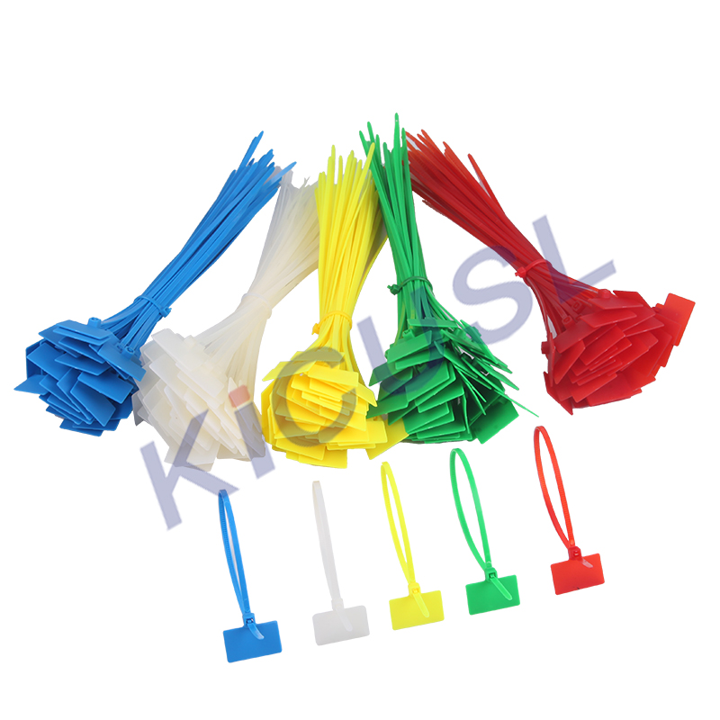 10PCS 4*150mm sign cable tie Plastic cable tie tag tied mark tie