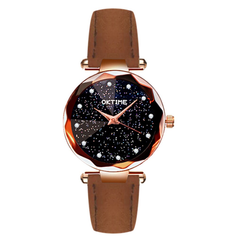 Women Starry Sky Wrist Watch Ladies Alloy Steel Belt Sand Sand Quartz Wrist Watch Female Modelse Dress Gfit Montre Femme 2020Jan: CO