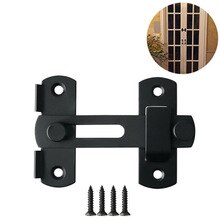 Matte Black Stainless Steel Gate Latches Flip Latch Safety Door Bolt Latch Lock 4 X Screws Matte Black Paint Finish