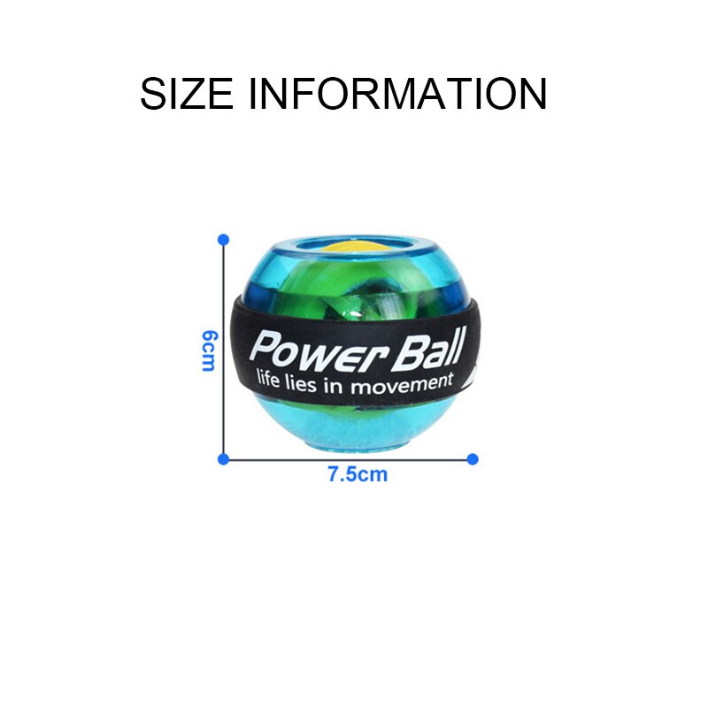 Bola de pulso led trainer gyroscope strengener gyro power ball braço exercitador powerball exercício máquina ginásio equipamentos fitness