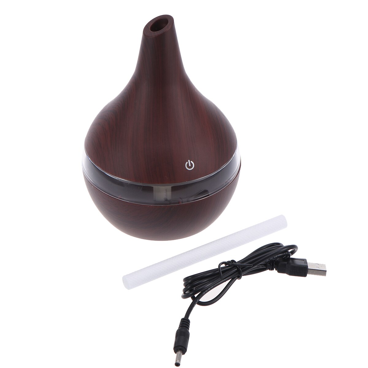 300Ml Aromatherapie Diffuser Houten Graan Patroon Usb Ultrasone Air Aroma Stille Luchtbevochtiger Etherische Olie Aroma Diffuser: Coffee 1