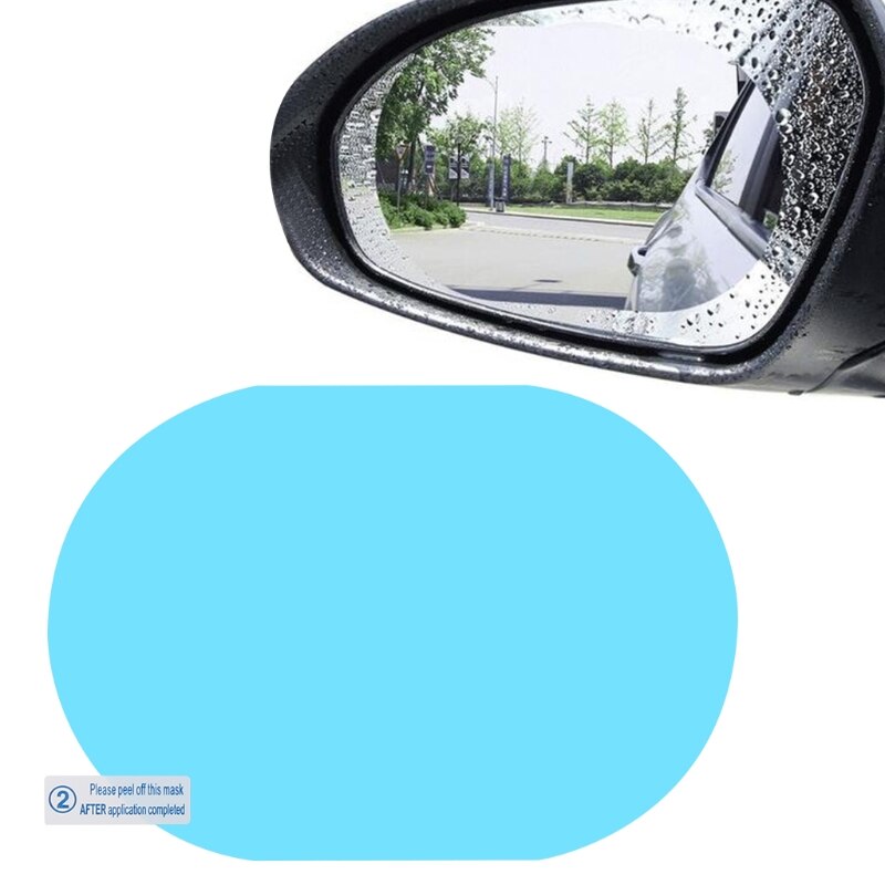 Auto Achteruitkijkspiegel Regenbestendig Film Anti-Fog Clear Beschermende Sticker Anti-Kras Waterdichte Spiegel Venster Film Voor auto