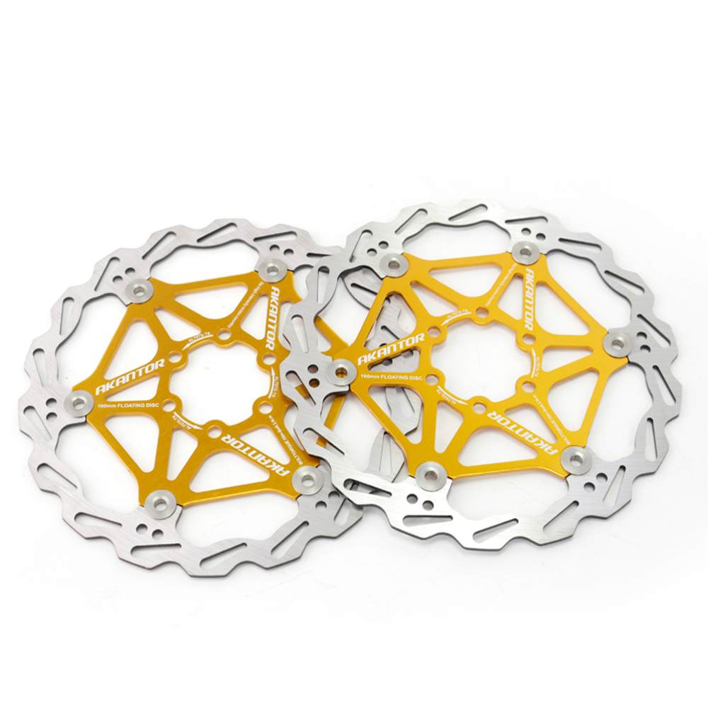 Akantor Mountainbike Disc Floating Pads Brake Rotor Rem 160Mm/180Mm/203Mm Rotor Sterke warmteafvoer Drijvende Rotor