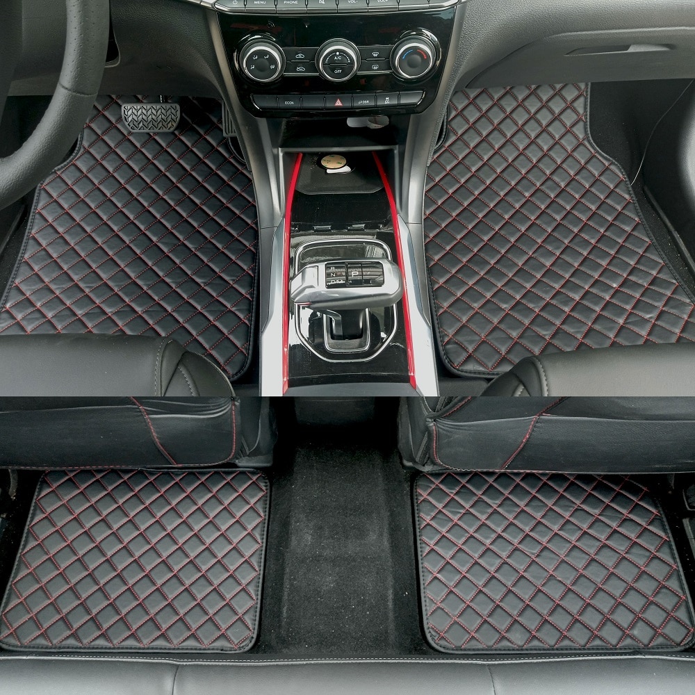 Universele auto vloermatten voor auto's, antislipmat, rode zwarte grijze koffie auto vloermatten, auto styling interieur auto vloermatten