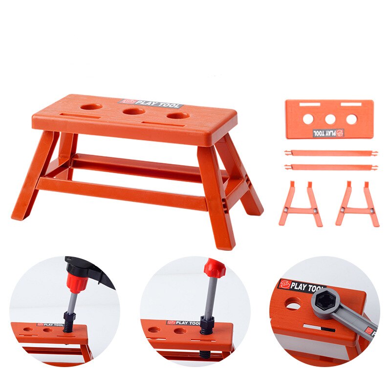 Simulazione per bambini strumenti di riparazione cassetta degli attrezzi ingegnere finta giocattolo trapano elettrico cacciavite Kit di strumenti gioca scatola giocattolo Set per bambini