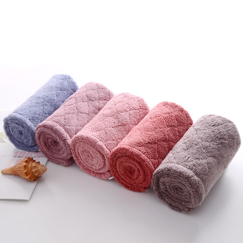ANRUI 100% Cotton Ladies Hair Drying Cap Quick Dry Towel Bath Cap, Wraps Moisture Absorbent Household Bathroom Amenities