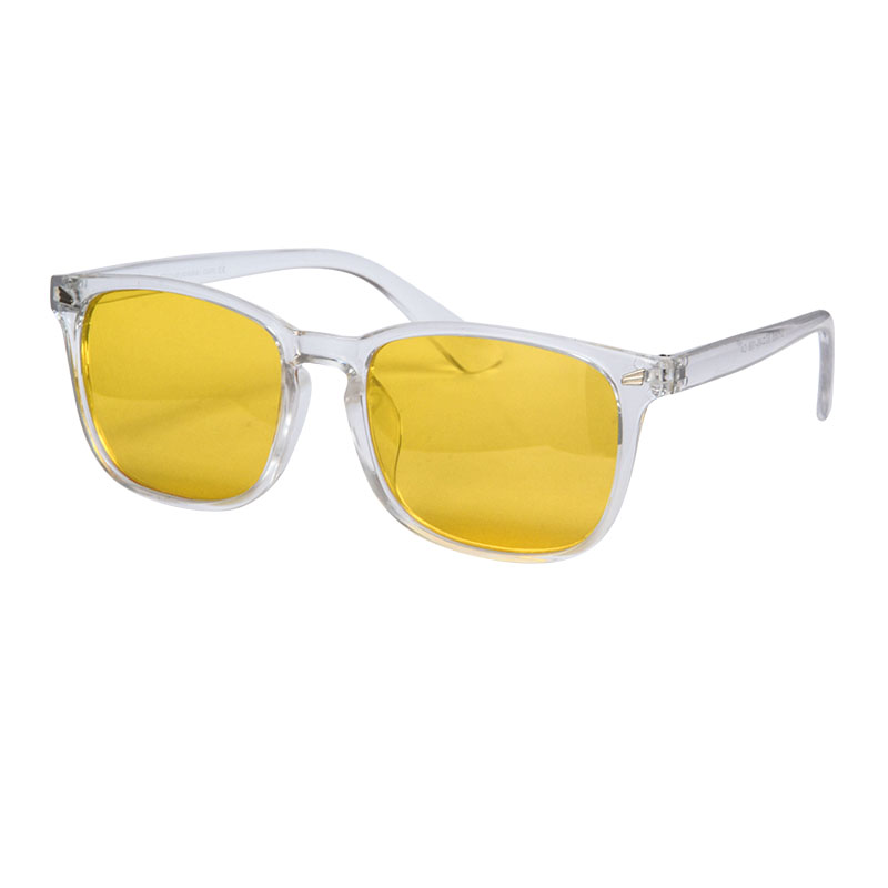 Blue and Green Wavelength Blocking Glasses Disruptive Light Blocking Glasses for Better Sleep Eliminate Eye Strain: Yellow