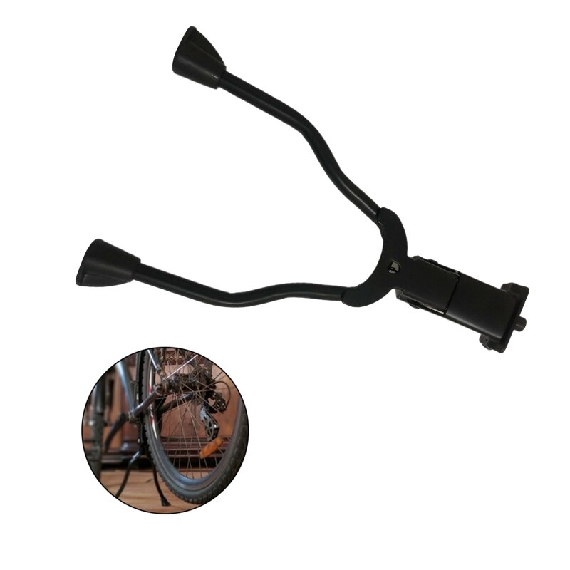 Double Leg Bicycle Bike Kickstand Center Kick Stand Mount Bicycle Stand Fits 26" and Above for bicycle Road Bike R9CE