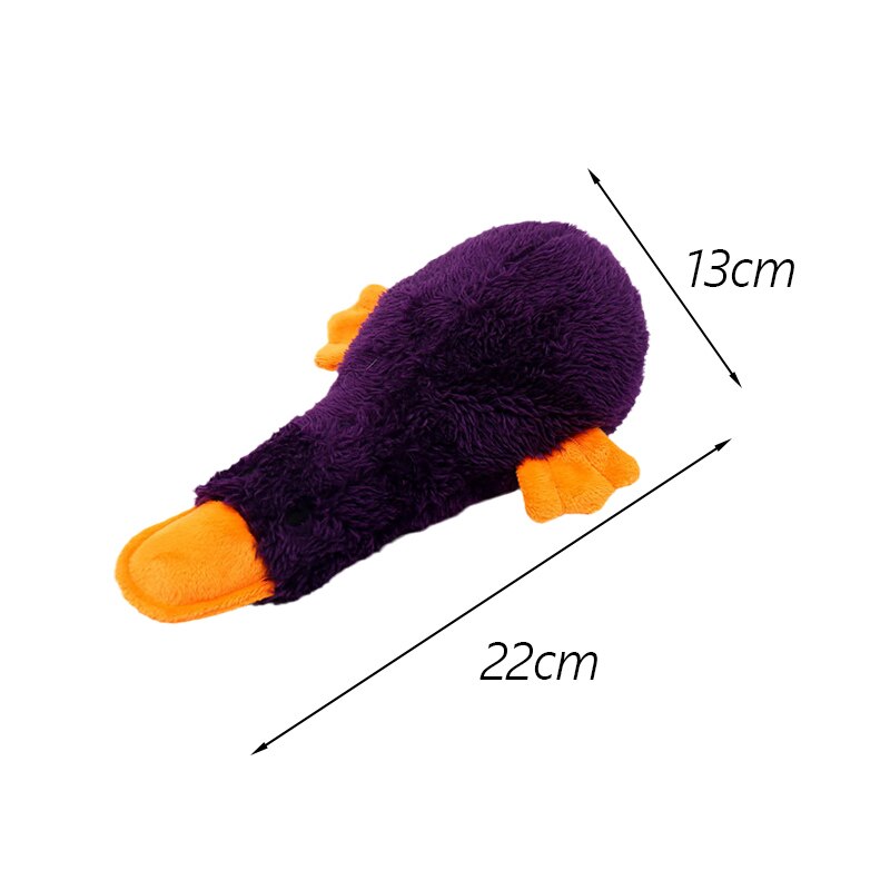 Teeth Cleaning Pet Dog Chew Toys for Small Medium Dogs French Bulldog Pug Squeaky Puppy Cat Plush Toy masoctas Shop Accessorios: Purple Duckling
