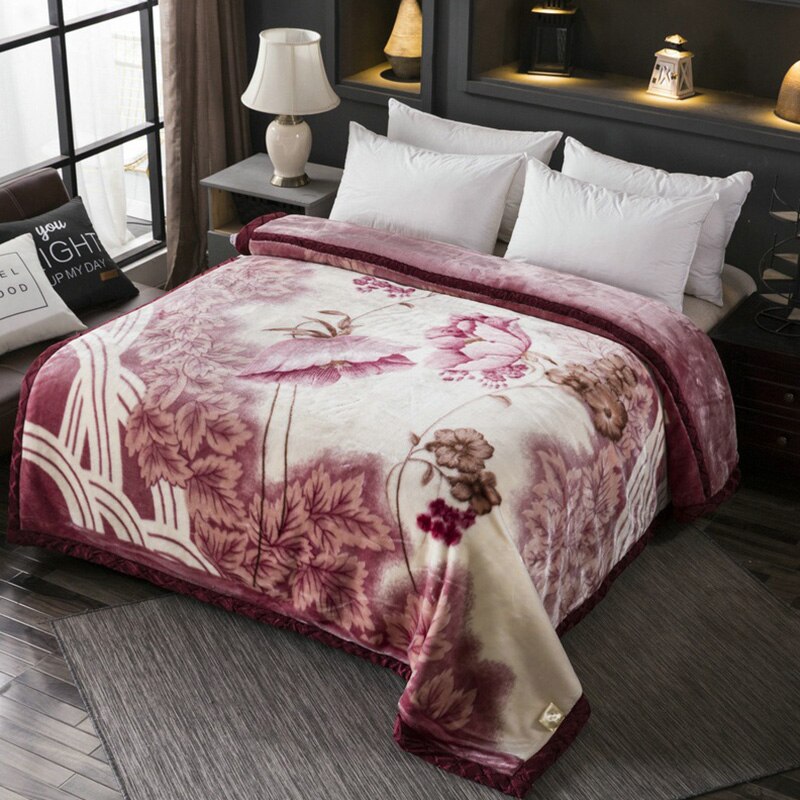 1.5M * 2M Dubbele Laag Winter Dekens Voor Bedden Super Zachte Pluizige Gewogen Warm Dikke Nertsen Deken Dubbele bed Winter Dikke Deken: 13