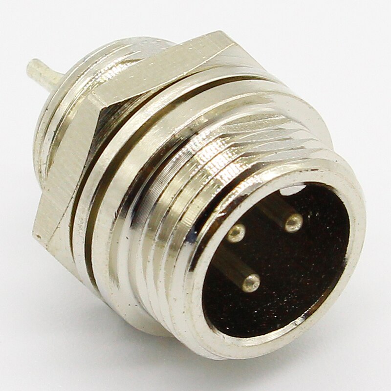 1pcs GX12 3 Pin Male & Female 12mm Wire Panel Connector Aviation Plug L89 GX12 Circular Connector Socket Plug