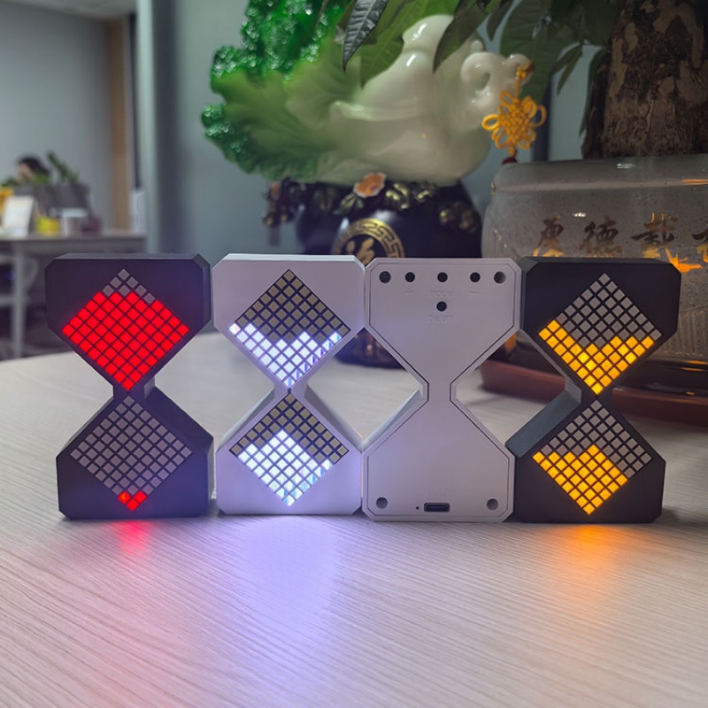 DIY Digitale Zandloper Timers Speelgoed LED Elektronische Zandloper Cyber Stijl Woondecoratie Verjaardag Kerstcadeau