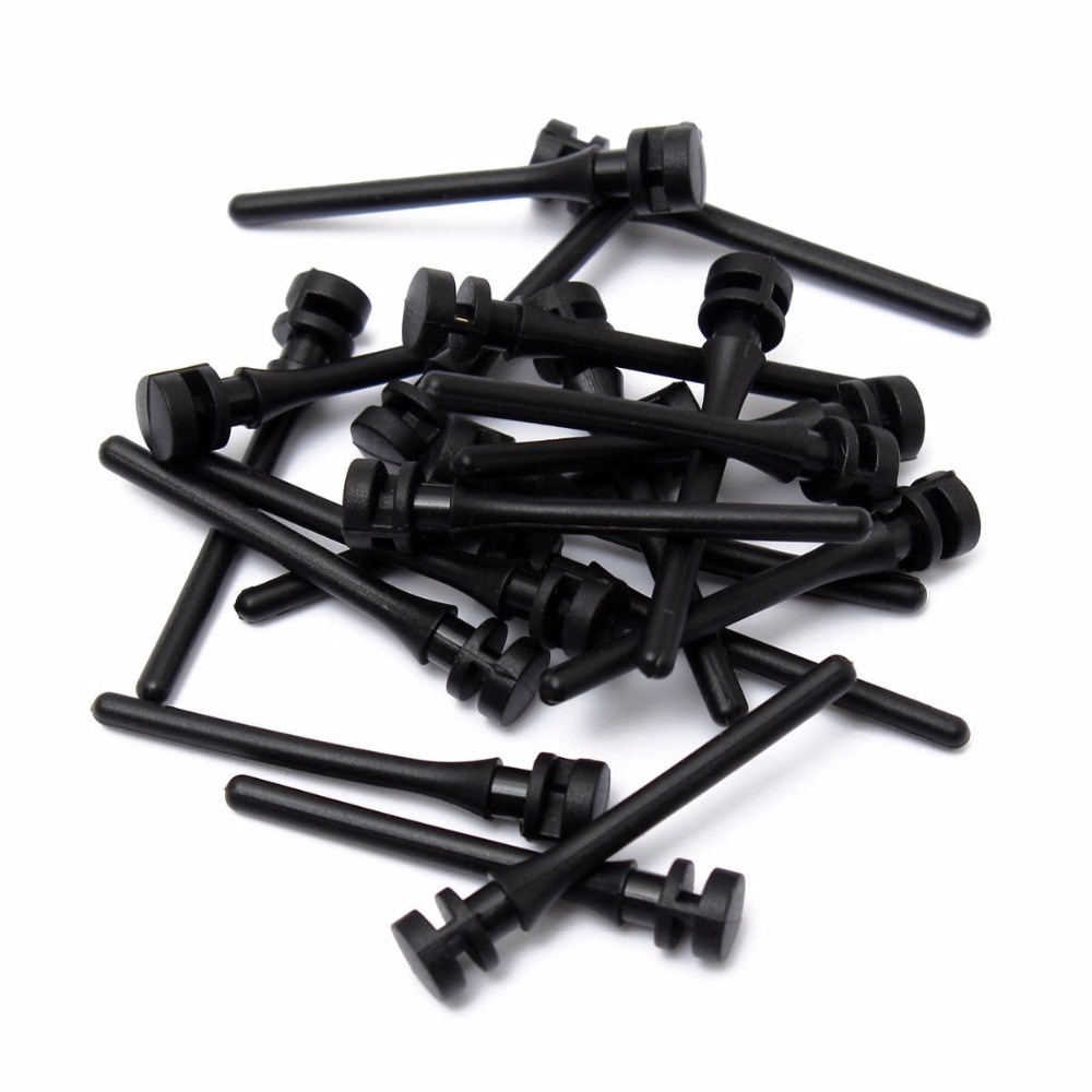 20 stuks zwarte pc ventilator rubberen schroef demping nagel trillingsdemping siliconen schroef pin klinknagel