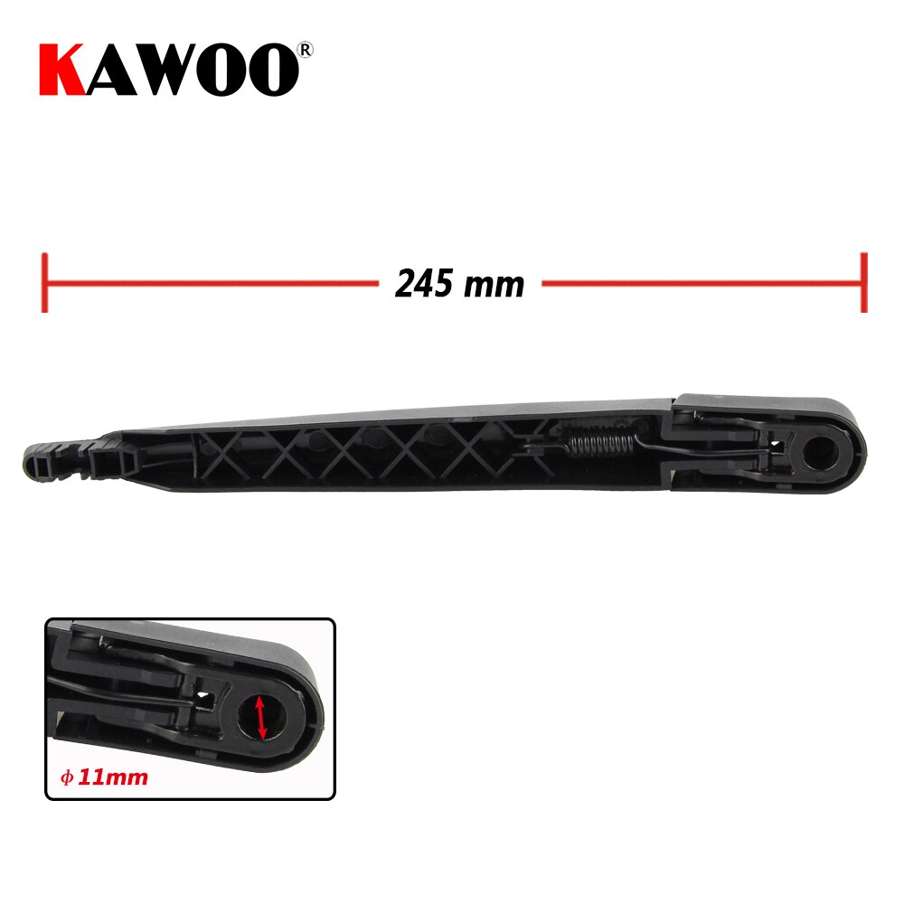KAWOO Car Rear Wiper Blade Blades Back Window Wipers Arm For Renault Megane 2 Hatchback (2004 Onwards) 240mm Windscreen Blade