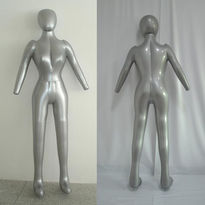 Opblaasbare Full Body Vrouwelijke Model Met Arm Dames Mannequin Etalage Rekwisieten , M00358