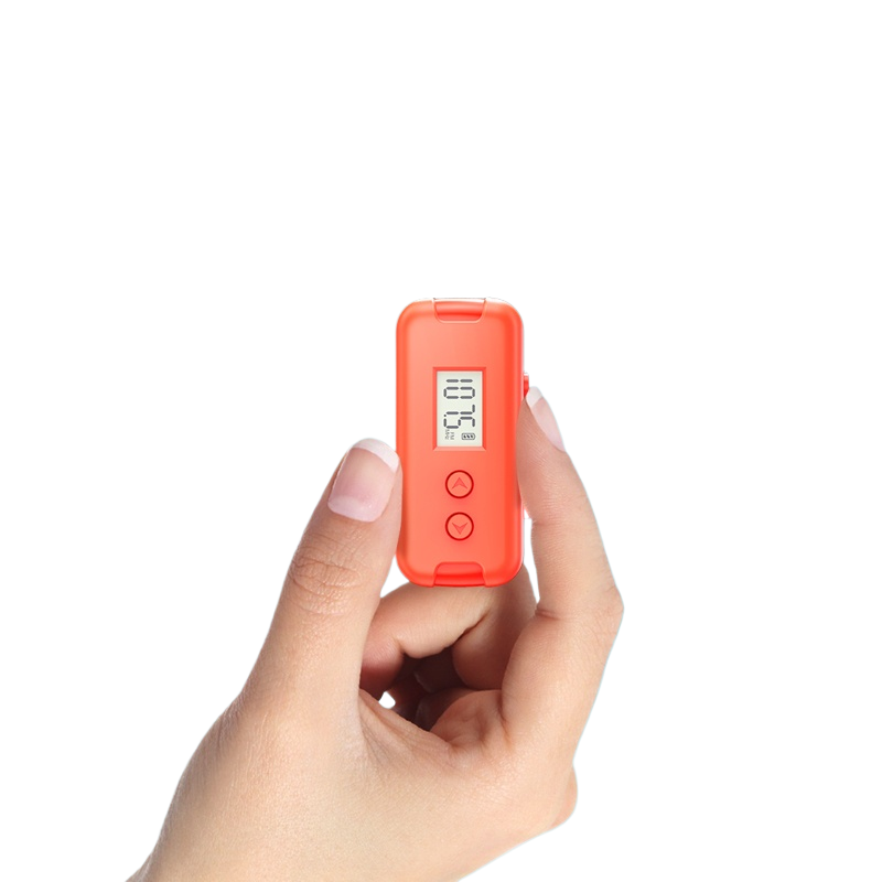 Ricevitore radio FM portatile 64-108MHZ con display LCD Display dell'ora dell'auricolare da 3,5 mm 2 * Alimentatore AAA per camminare e fare jogging: Arancione