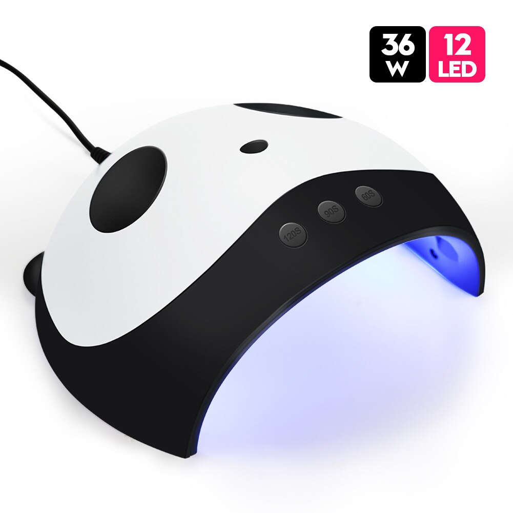 180W Zon M3 Nail Gel Droger Nail Lamp 45LED Uv Lamp Snel Droog Nagellak Drogen Lamp Roze/groen Professionele Manicure Lamp: Panda lights 36w