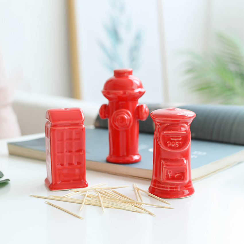 Personality Fire Hydrant Ceramic Simple Toothpick Box Living Room Home Desktop Cute Toothpick Holder Hotel Decoration