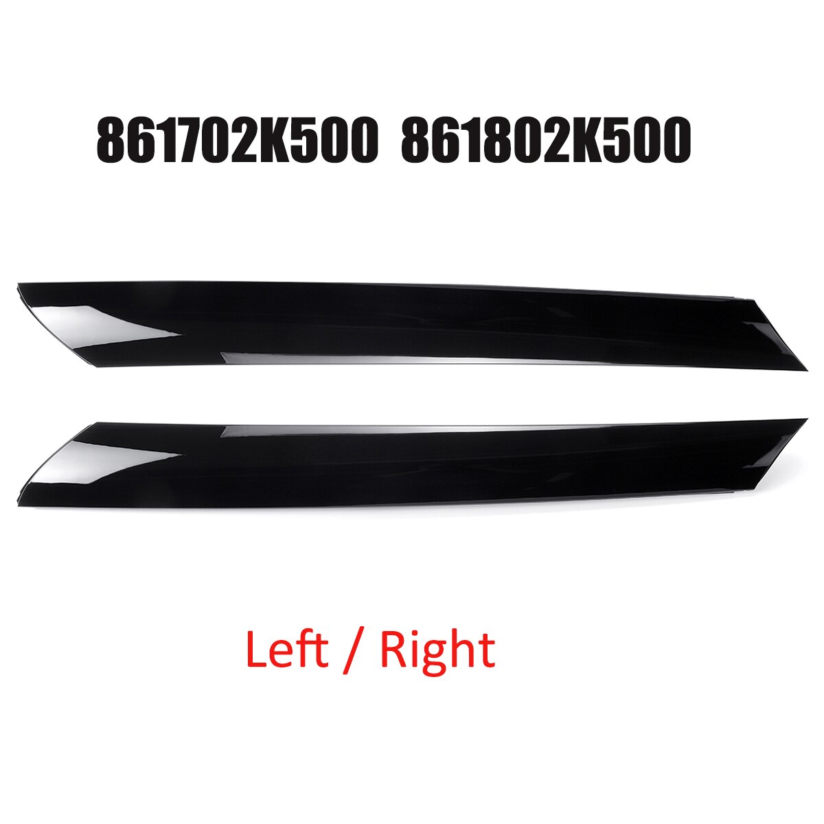 Garniture de pilier de pare-brise, moulage extérieur gauche et droit de voiture, avant pour Kia Soul 86170-2K500 86180-2K500