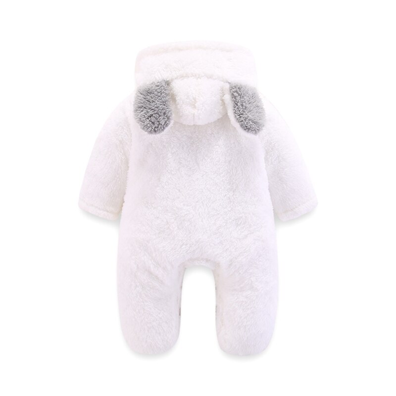 Winter Leuke Cartoon Baby Boy Meisje Oor Hoodie Romper Bodysuit Casual Lange Mouw Bovenkleding
