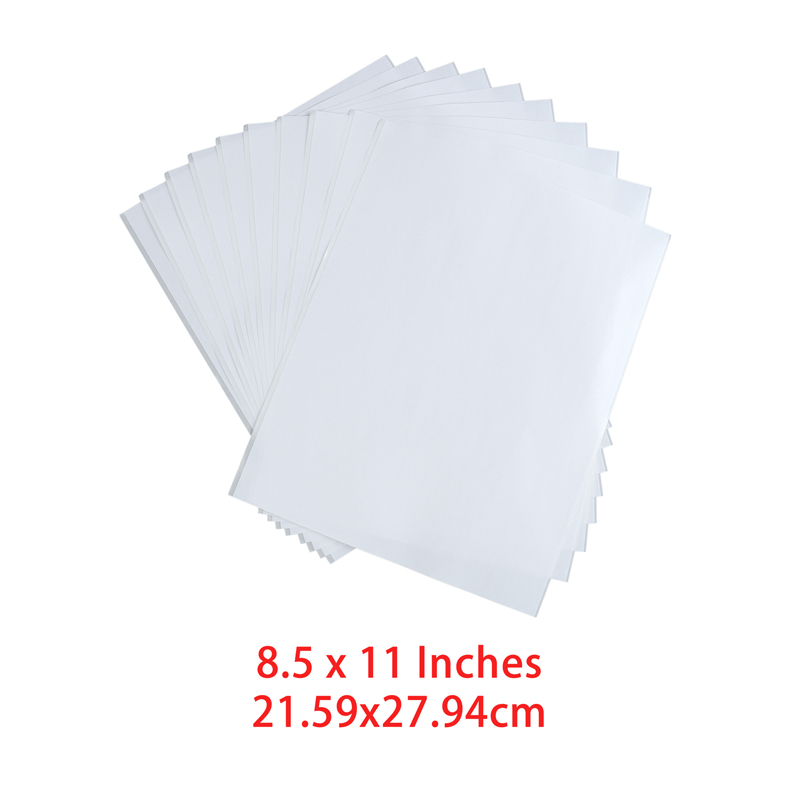 10 Sheets/pack 4 Sizes Clear Double Sided Adhesive Sheets for Diy Sticker Card Making Embossing Stencil Photo Albums: TT249