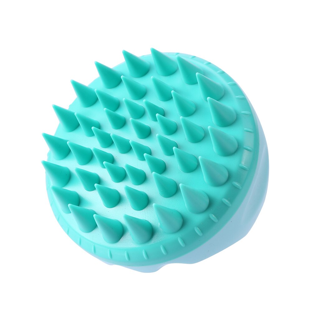 baby Shampoo Scalp Brush Pointed Hair Brush Shampoo Scalp Comb Head Hair Washing Cleaning Massager for kids#38: Blue