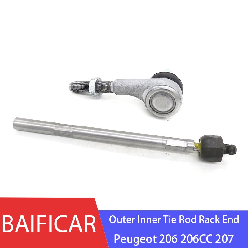 Baificar Brand Outer Inner Tie Rod Rack End Steering Ball Joint Kit 381741 381742 3812C5 For Peugeot 206 206CC 207