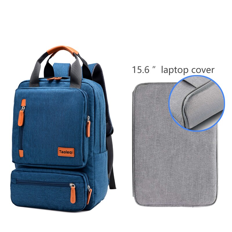 Casual Männer Schule Rucksack Licht 15 zoll Laptop Tasche Wasserdichte Oxford Tuch A4 Buch Dame Anti-diebstahl Reise rucksack Grau: 031 dark blue c