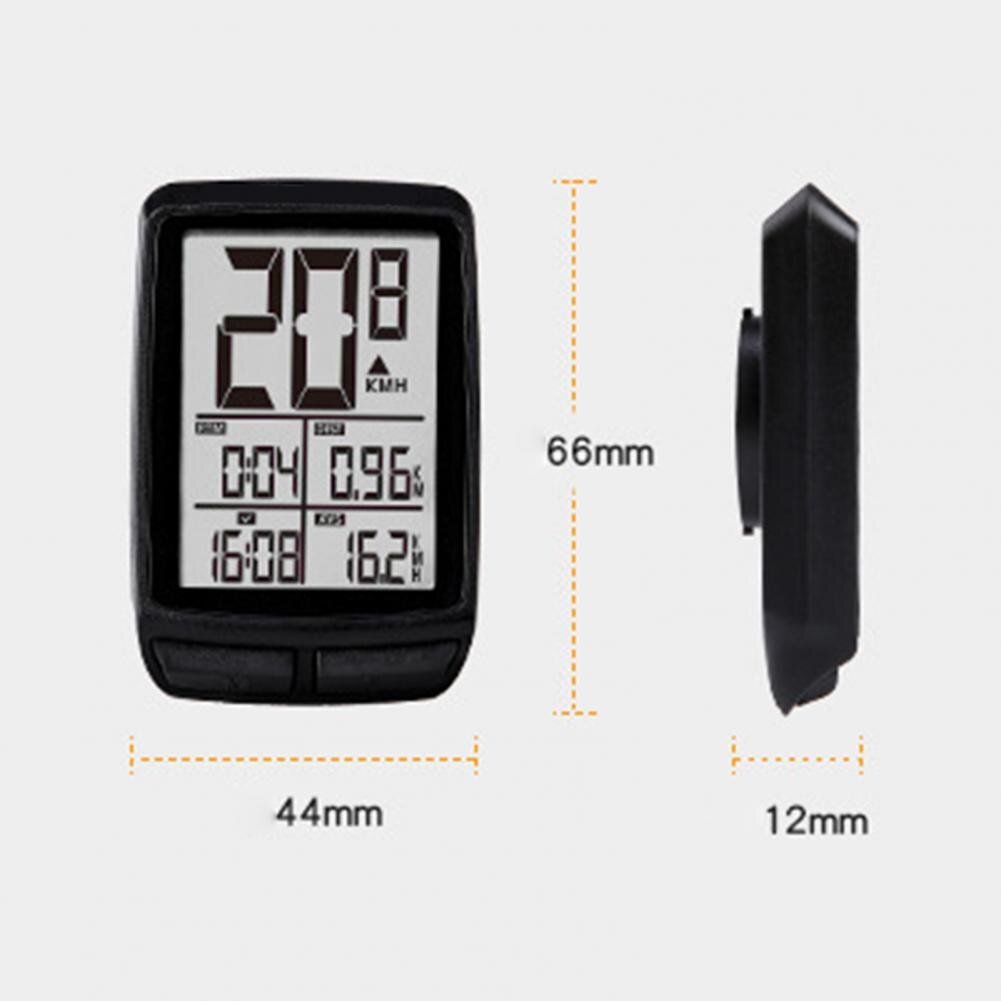 Compteur de vélo sans fil, lumineux, étanche, avec rétro-éclairage, compteur de vitesse, odomètre, chronomètre