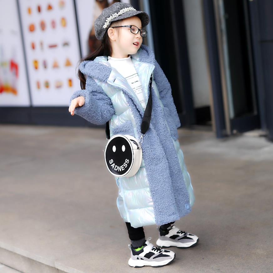 3-16T Plus size Kinderen faux bontjas lam bont gesplitst meisjes dikker warme overjas parka modis kids oversize jassen Y2426