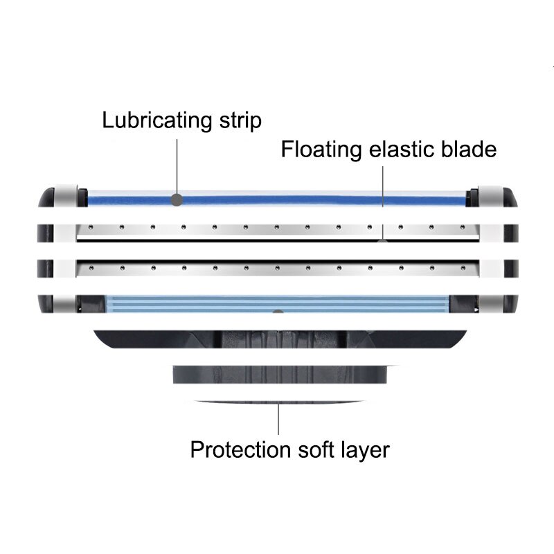 Men's safety razor blade 3-layer shaving care classic stainless steel smooth shaving manual shaver