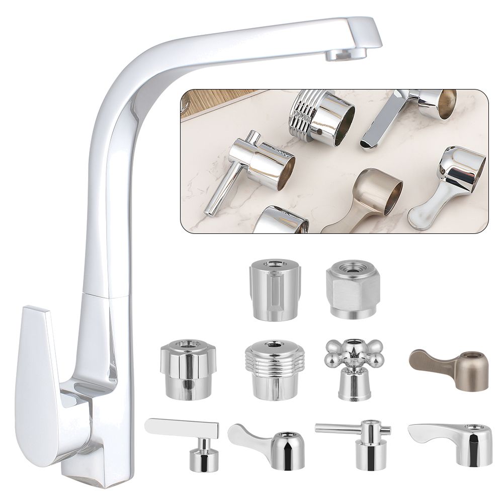 1Pcs Faucet Handle Triangle Valve Small Spout Dish Basin Handle Quick Open Valve Core Handwheel Faucet Switch Handle Accessories