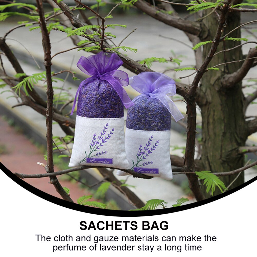 1 Set 12Pcs Lavender Sachet Fragrance Lavender Sachet Style Deep Purple)